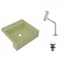 Ver imagem 2 de Kit Cuba XQ395 Torneira Pratika 1060 Metal Válvula Click 1 Polegada G Compace