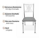 Ver imagem 2 de Kit 6 Cadeira Slin Estofada Moderna Sala de Jantar Cozinha