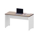 Ver imagem 4 de Plataforma Trabalho 135cm X 60cm 1 Cx de Tomada Pé Painel F5 Cor:macadâmia com Branco
