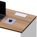Ver imagem 6 de Plataforma Trabalho 135cm X 60cm 1 Cx de Tomada Pé Painel F5 Cor:macadâmia com Branco