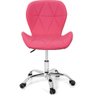 Cadeira Slim Office Estofada Base Giratória Cromado  - 3