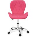 Ver imagem 3 de Cadeira Slim Office Estofada Base Giratória Cromado 