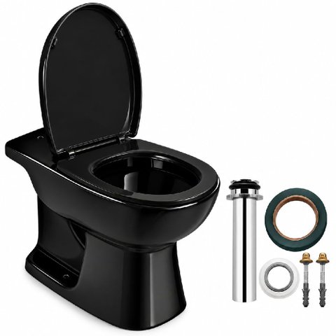 Kit Bacia Convencional Etna - Icasa + Assento Sanitário Universal Oval Premium - Tupan + Kit de Inst