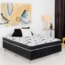 Cama Box Conjugado Union Ortobom Ortopedic Solteirão Preto e Branco 108x188x43 - 1
