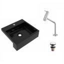 Ver imagem 2 de Kit Cuba XQ395 Torneira Pratika 1060 Metal Válvula Click 1 1/2 Polegada Compace