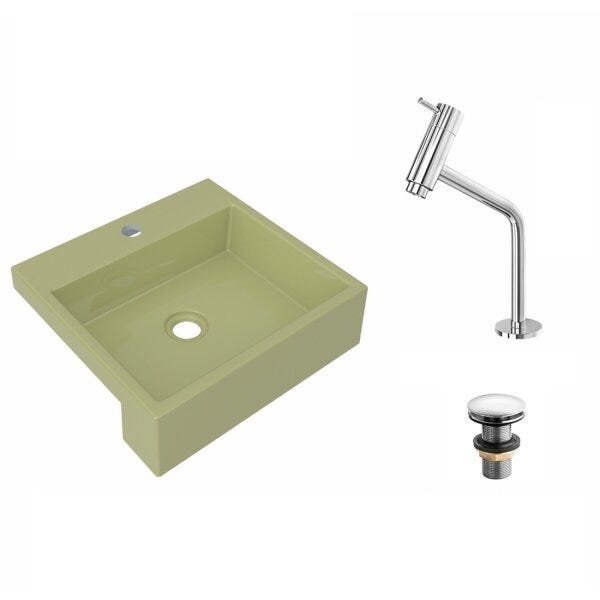 Kit Cuba XQ395 Torneira Pratika 1060 Metal Válvula Click 1 1/2 Polegada Compace - 2