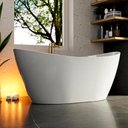 Ver imagem 1 de Banheira Luxo Freestanding Imersão Atenas Branco 1,7m Pex