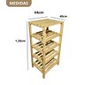 Organizador de Madeira Pinus 5 Andares Multiuso - 6