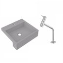 Ver imagem 2 de Kit Cuba XQ395 Torneira Pratika 1060 Metal 1/4 Volta Compace