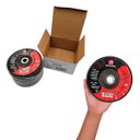 Ver imagem 5 de Kit 10 Discos de Lixa Flap de Fibra 180mm 7” Grão 60