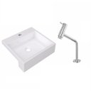 Ver imagem 2 de Kit Cuba XQ395 Torneira Pratika 1060 Metal 1/4 Volta Compace