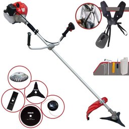Roçadeira Anmax Cg430p-tb 43cc 2hp + Lâmina 3 Pontas, Lâmina 80 Dentes e Escova de Aço - 3