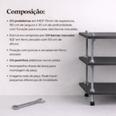 Ver imagem 5 de Sapateira Mdf Cinza com Banco Organizadora para Hall de Entrada Quarto Porta Sapatos Multiuso Canto