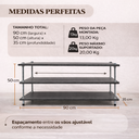 Ver imagem 3 de Sapateira Mdf Cinza com Banco Organizadora para Hall de Entrada Quarto Porta Sapatos Multiuso Canto