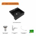 Ver imagem 3 de Kit Cuba XQ395 com Válvula 1" com Sifão PVC e Flexível Compace