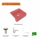 Ver imagem 3 de Kit Cuba XQ395 com Válvula 1" com Sifão PVC e Flexível Compace