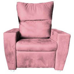 Poltrona Reclinável do Papai Moderna Nivea Rosa - 1