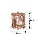 Ver imagem 4 de Kit Porta Retrato Rosê Gold para Árvore Natal 10cm 3 Peças - Magizi