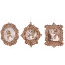 Ver imagem 6 de Kit Porta Retrato Rosê Gold para Árvore Natal 10cm 3 Peças - Magizi