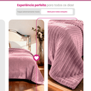Ver imagem 5 de Manta Cobertor Casal Corttex Luster Canelada 180x220cm Microfibra Antialérgico Super Macio Premium