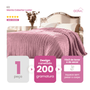 Ver imagem 4 de Manta Cobertor Casal Corttex Luster Canelada 180x220cm Microfibra Antialérgico Super Macio Premium