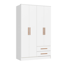 Ver imagem 3 de Guarda-Roupa 4 Portas 2 Gavetas Tóquio Branco Line