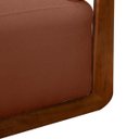 Ver imagem 6 de Poltrona Decorativa Orgânica California Base de Madeira Bouclê - Sofa Store:bouclê Terracota