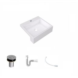 Kit Cuba XQ395 Válvula Click 1 Polegada B Sifão PVC Flexível Compace - 2