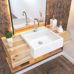 Kit Cuba XQ395 Válvula Click 1 Polegada B Sifão PVC Flexível Compace - 1