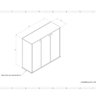 Sapateira em Mdf Multiuso Organizador 30cm Branco Amadeirado - 6