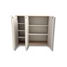 Sapateira em Mdf Multiuso Organizador 30cm Branco Amadeirado - 9