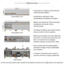 Ver imagem 3 de Armário de Cozinha Modulada Compacta 4 Pçs com Balcão para Cooktop Veneza Multimóveis MP2264