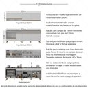 Ver imagem 3 de Armário de Cozinha Modulada Compacta 4 Pçs com Balcão para Cooktop Veneza Multimóveis Mp2264