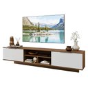 Ver imagem 2 de Rack Suspenso para TV até 80 Polegadas 218 cm 2 Portas Rustic/Branco Stella Madesa