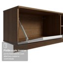 Ver mais imagens de Rack Suspenso para TV até 80 Polegadas 218 cm 2 Portas Rustic/Branco Stella Madesa