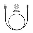 Ver mais imagens de Cabo Dual Shock Type C / Tipo C / Usb C - Preto - 1,2m - Gshield