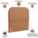Ver imagem 4 de Cabeceira Cama Box Queen Estofada Orgânica 160cm Alice W01 Couríssimo Mocca - Lyam Decor