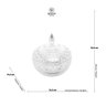 Kit 2pcs Potiche Baleiro Bomboniere de Vidro Cristal C/tampa - 5
