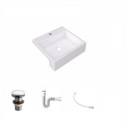 Kit Cuba XQ395 Válvula Click 1 Polegada G Sifão PVC Flexível Compace - 2