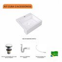 Ver imagem 3 de Kit Cuba XQ395 Válvula Click 1 Polegada G Sifão PVC Flexível Compace