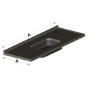 Ver imagem 4 de Pia de Cozinha 120x55cm em Granito com Acamento Reto Cuba Rasa em Inox Generali
