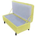 Ver imagem 3 de Recamier Bau Bia 80cm Suede Amarelo - Dominic Decor