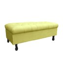 Ver imagem 1 de Recamier Bau Bia 80cm Suede Amarelo - Dominic Decor