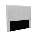 Ver imagem 2 de Cabeceira Casal Queen 1,60m com Design Vertical Bordado em Tecido Linho Cristal - Lucadi