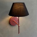 Ver imagem 4 de Kit 2 Arandelas Luminária de Parede Clássica com Cúpula Preto Ref 16 Decoração Casa Sala Quarto