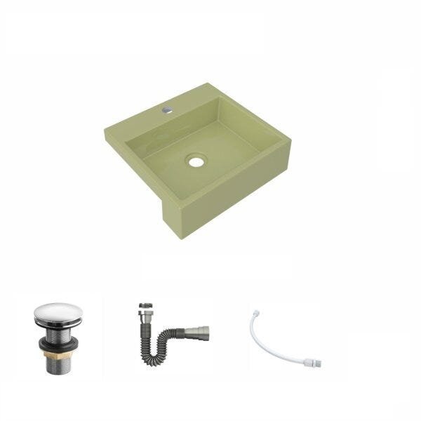 Kit Cuba XQ395 Válvula Click 1 Polegada G Sifão Cromado Flexível Compace - 2
