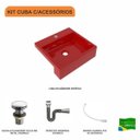 Ver imagem 3 de Kit Cuba XQ395 Válvula Click 1 Polegada G Sifão Cromado Flexível Compace