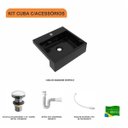 Ver imagem 3 de Kit Cuba XQ395 Válvula Click 1 1/2 Polegada Sifão PVC Flexível Compace