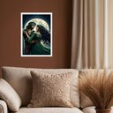 Ver imagem 2 de Quadro Cigana Esmeralda e Wladimir 33x24cm - com Vidro:moldura Branca