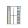 Porta Balcão 6 Folhas Aluminio Brilhante C/ Trinco 2,10x1,50 - 3